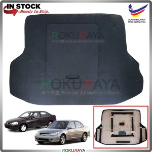 Honda Civic ES Custom Fit 15mm Rear Bonnet Spare Tyre Tire Tayar Cover Back Hard Board Papan (Carpet Wrapped)